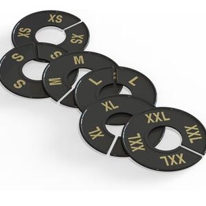 Round Clothing Dividers Size Hanger Rack Dividing 24 Pack (XS-XXL)